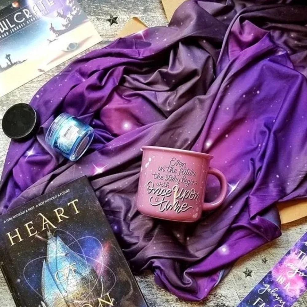 OWLCRATE, Constellation, Galaxy, Milk Silk, Silky, Infinity, Loop, Scarf, Purple